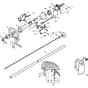 XB 35 - 2010 - 283820003/08 - Castel Garden Brushcutter Handle Transmission Diagram