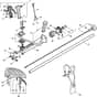 XB 43 D - 2009 - 284221003/08 - Castel Garden Brushcutter Handle Transmission Diagram