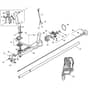 XB 43 DS - 2010-2012 - 281621003/09 - Castel Garden Brushcutter Handle Transmission Diagram