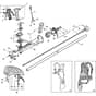 XB 54 D - 2009 - 281921003/08 - Castel Garden Brushcutter Handle Transmission Diagram
