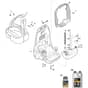 XBP 75 - 2019-2021 - 255175103/C19 - Castel Garden Blower Back Pack Support Diagram