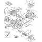 XC 35 P - 2005 - 222812003/04 - Castel Garden Chainsaw Engine Diagram