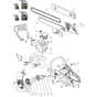 XC 38 P - 2010-2011 - 223516003/08 - Castel Garden Chainsaw Housing Diagram