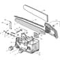 XC 41 - 2009 - 222516003/04 - Castel Garden Chainsaw Crankcase Trim Group Diagram