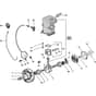 XC 41 - 2009 - 222516003/04 - Castel Garden Chainsaw Crankshaft and Cylinder Diagram