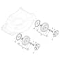 XC 43 - 2022-2025 - 2L0431043/C22 - Castel Garden Rotary Mower Wheels and Hub Caps Diagram