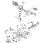 XC 4500 - 2010-2012 - 228318003/10 - Castel Garden Chainsaw Engine - Cylinder,  Piston, Crankshaft Diagram