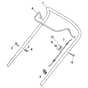 XC 48 - 2022-2025 - 2L0481043/C22 - Castel Garden Rotary Mower Handle Upper Part Diagram