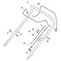 XC 48 HS - 2024-2025 - 2L0482833/C24 - Castel Garden Rotary Mower Handle Upper Part Diagram