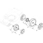 XC 48 S Li - 2019-2020 - 295496063/C19 - Castel Garden Rotary Mower Wheel and Hub Cap Diagram
