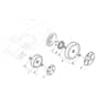 XC 48 SWE - 2019-2020 - 295496543/C19 - Castel Garden Rotary Mower Wheels and Hub Caps Diagram