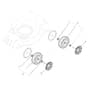 XC 53 BS - 2011-2013 - 295542023/C12 - Castel Garden Rotary Mower Wheels and Hub Caps Diagram