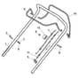 XC 53 HSW - 2020-2021 - 295546833/C20 - Castel Garden Rotary Mower Handle Upper Part Diagram