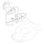 XC 53 S - 2022-2025 - 2L0536843/C22 - Castel Garden Rotary Mower Ejection Guard Diagram