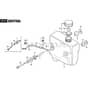 XDC 135 HD - 2012-2017 - 2T2000373/12 - Castel Garden Ride On Mower Fuel Tank Diagram