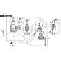 XDC 135 HD - 2012-2017 - 2T2000373/12 - Castel Garden Ride On Mower Starter Motor Diagram