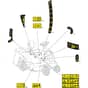 XF 140 - 2019-2020 - 2T0120273/C19 - Castel Garden Ride On Mower Labels Diagram