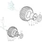 XG 145 HD - 2009 - 2T2643673/09 - Castel Garden Ride On Mower Wheel Diagram