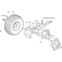 XHT 240 4WD - 2022 - 2T1425473/SBR - Castel Garden Ride On Mower Front Axle Diagram