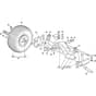 XHXY 240 - 2023 - 2T1515253/C18 - Castel Garden Ride On Mower Front Axle Diagram