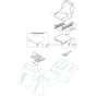 XHXY 240 - 2024-2025 - 2T1515253/MTF - Mountfield Ride On Mower Seat and Steering Wheel Diagram