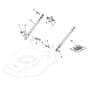 XI 53 HS INOX - 2012 - 291592038/10 - Castel Garden Rotary Mower Handle Lower Part Diagram