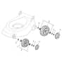 XI 53 HS INOX - 2012 - 291592038/10 - Castel Garden Rotary Mower Wheels and Hub Caps Diagram