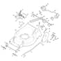 XM 50 S - 2020-2021 - 294512043/C20 - Castel Garden Rotary Mower Deck and Height Adjusting Diagram