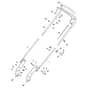XS 48 BR - 2013 - 299484023/C13 - Castel Garden Rotary Mower Handle Upper Part Diagram