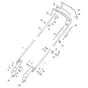 XS 48 BSR - 2013-2014 - 299489023/C13 - Castel Garden Rotary Mower Handle Upper Part Diagram