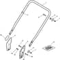 XS 48 EW - 2014 - 299480663/C11 - Castel Garden Rotary Mower Handle Lower Part Diagram
