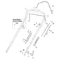 XS 50 BS - 2016-2021 - 294506023/C16 - Castel Garden Rotary Mower Handle Upper Part Diagram