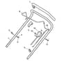 XSM 50 B - 2012 - 291501023/C11 - Castel Garden Rotary Mower Handle Upper Part Diagram