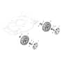 XSM 50 B - 2013-2019 - 291501023/C13 - Castel Garden Rotary Mower Wheels and Hub Caps Diagram