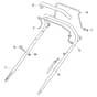 XTR 48 B - 2014 - 296486023/09 - Castel Garden Rotary Mower Handle Upper Part Diagram