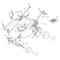 XTR 48 H - 2012-2013 - 296486038/09 - Castel Garden Rotary Mower Deck and Height Adjusting Diagram