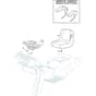 XTY 190 HD - 2017-2022 - 2T0950253/C17 - Castel Garden Ride On Mower Seat Diagram