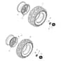 John Deere XUV825E - PC13310 - Alloy Wheels - ST897138