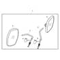 John Deere XUV825E - PC13310 - Exterior Mirror - ST897545