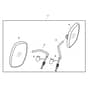John Deere XUV825i - PC9958 - Exterior Mirror - ST746953