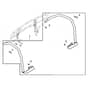 John Deere XUV835E - PC16094 - Fender Guard - ST1026393