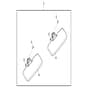 John Deere XUV835M - PC16082 - Visor Kit - ST868321