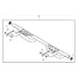 John Deere XUV850D - PC9619 - Rear Bumper - ST486861