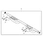 John Deere XUV855D - PC9959 - Rear Bumper - ST486861