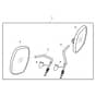 John Deere XUV855M - PC13312 - Exterior Mirror - ST897545