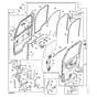 John Deere XUV865E - PC13097 - Door Kit - ST919988