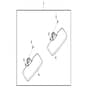 John Deere XUV865M - PC13098 - Visor Kit - ST868321
