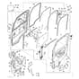 John Deere XUV865R - PC16097 - Door Kit - ST1050781