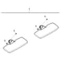 John Deere XUV875R - PC16760 - Visor Kit - ST1035361