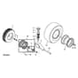 John Deere Z225 - PC9593 - Wheel (020321 - 080000) - ST518393